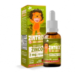 Zintrix Kids Zinco 2mg/Gota Sabor Morango 20ml