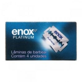 Precisão Clássica – Lâmina Duplo Fio Enox Platinum com 4 Unidades
