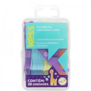 Fio Dental Kess Kids com 36 Unidades – Uso Infantil