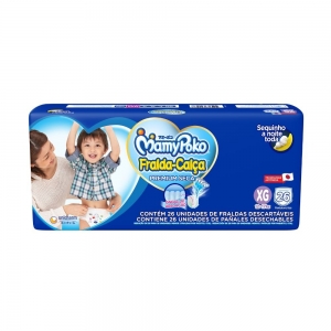Mamypoko Fralda-Calça Jumbo XG Azul com 26 Unidades