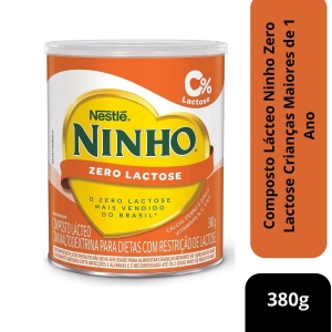 Composto Lácteo Ninho Fort+ Zero Lactose 380g