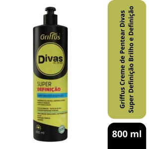 Griffus Creme de Pentear Divas Brilho e Definição 800ml