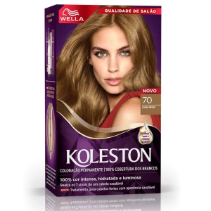 Tintura de Cabelo Koleston Creme Cor 70 Louro Médio Wella