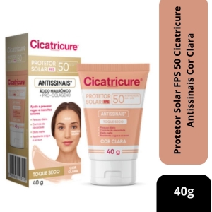 Protetor Solar FPS 50 Cicatricure Antissinais Cor Clara