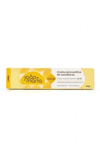 Creme Preventivo de Assaduras João & Maria Suave 40 g – Proteção Delicada para Bebês