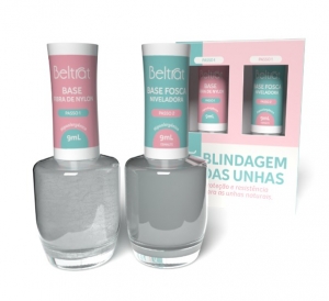 Kit Esmalte Beltrat Blindagem Unhas Prot. 1x2 9 ml – Reforço e Proteção para Unhas Naturais
