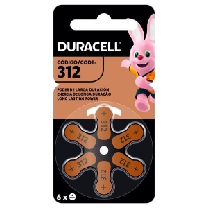 Pilha Auditiva 312 Duracell C/6 Unidades