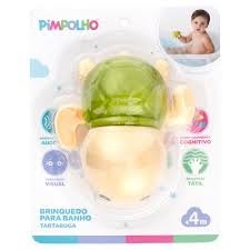 Brinquedo de Banho Tartaruga de Corda Pimpolho Bege – Diversão que Nada com Segurança e Estilo
