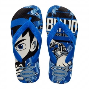 Sandália Havaianas Kids Ben 10 Branco e Preto 31/32