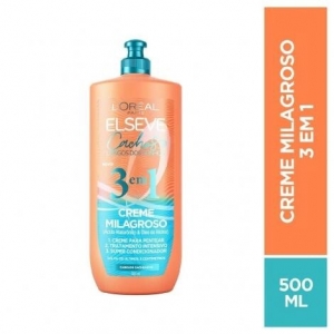 CREME MILAGROSO 3 EM 1 ELSEVE CACHOS LONGOS DOS SONHOS 500ML