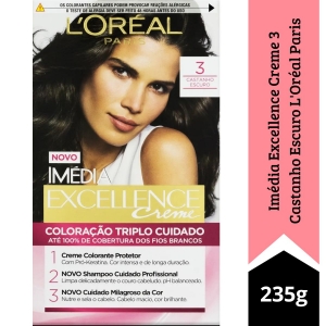 Imédia Excellence Creme 3 Castanho Escuro L\'Oréal Paris