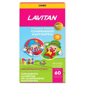 Lavitan Vitaminas Kids com 60 Comprimidos Sabor Tutti-Frutti Sabor:Tutti Frutti