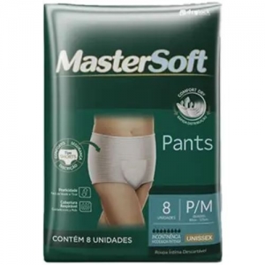 Mastersoft Pants Regular P/M – Roupa Íntima Descartável Unissex, 8 Unidades