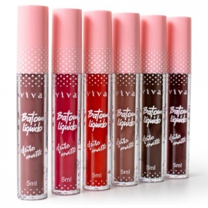 Vivai Batom Líquido Matte 5ml – Cor Intensa e Acabamento Duradouro