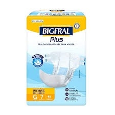 Bigfral Plus G – Fralda Geriátrica Unissex, 7 Unidades