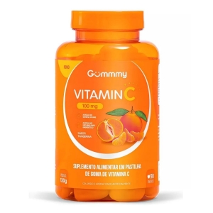 Suplemento Gummy Vitamin C 100mg Sabor Tangerina 30Un 120g Sabor:Tangerina