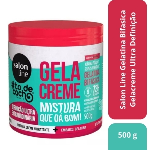 Salon Line Gelatina Bifasica Gelacreme Ultra Definição 500g