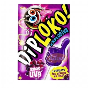 Pirulito Diploko Explosive Uva DAF – Diversão com Sabor Surpreendente