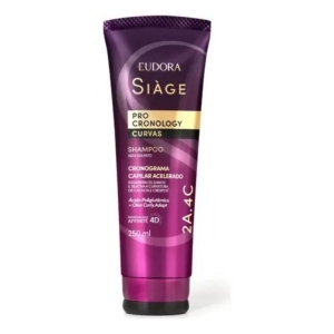 Shampoo Eudora Siàge Pro Cronology Curvas 250ml Sem Sulfato