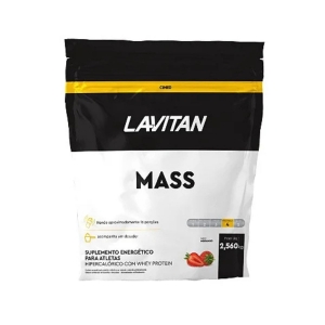 Lavitan Mass Pó 2,560 kg Sabor Morango – Força, Energia e Massa com Sabor Frutado
