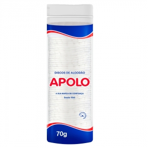 Algodão Apolo 70g Disco Ziplock – Maciez e Proteção Essencial