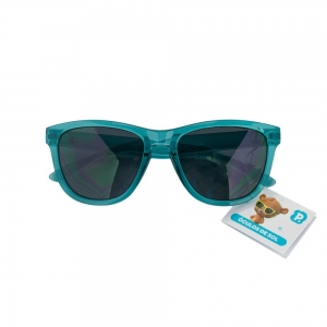 Óculos de Sol Infantil Pimpolho Verde Transparente – Proteção e Estilo para os Dias de Sol