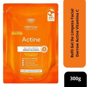 Refil Gel De Limpeza Facial Darrow Actine Vitamina C 300g