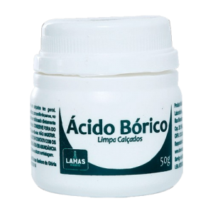 Ácido Bórico em Pó 50g Limpeza de Calçados e Higiene