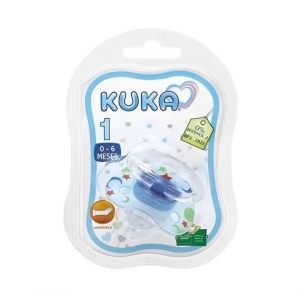 Chupeta Kuka Premium Color N°1 Azul – Ortodôntica e Segura para Bebês