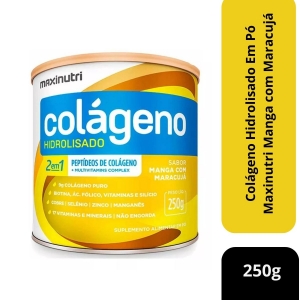 COLAGENO HIDROLISA PO SACHE 2 EM 1 MANGA E MARACUJA 250 G x 1