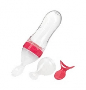 Colher Dosadora Nuby Vermelha 90 ml – Papinha com Praticidade e Higiene