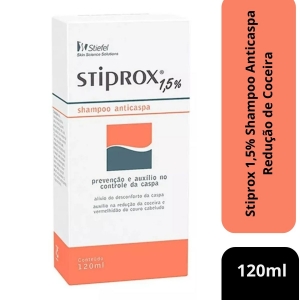 Stiprox 1,5% Shampoo Anticaspa Redução de Coceira 120ml