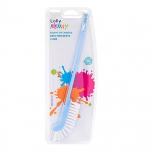 Lolly Baby Escova de Limpeza Azul com Cerdas Macias