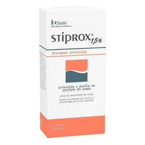 Stiprox 1,5% Shampoo Anticaspa Redução de Coceira 120ml