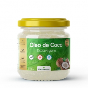 Óleo de Coco Extravirgem 200 mL – 0,3% de Acidez para Saúde e Bem-Estar