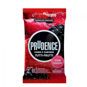 Preservativo Prudence Cores e Sabores Tutti-Frutti