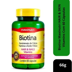 Biotina Maxinutri  60 cápsulas