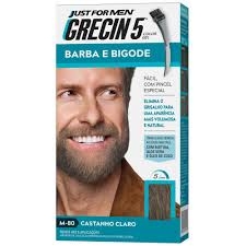 Grecin 5 Color Gel Barba e Bigode – Castanho Claro 28 g