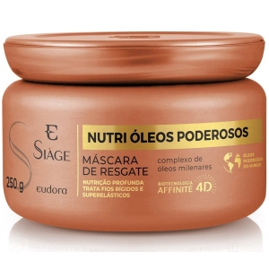 Máscara De Resgate Capilar Siàge Nutri Óleos Poderosos 250G