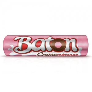 Baton Garoto Creme de Morango 16g – Sabor e Diversão