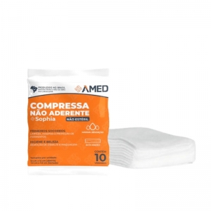 Compressa de Gaze Sophia Não Estéril 7,5x7,5cm 10 Unidades