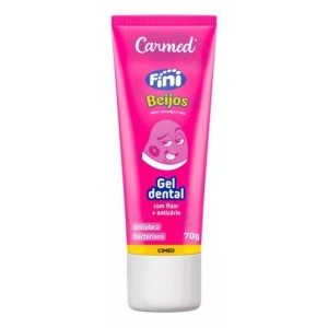 Gel Dental Carmed Fini Beijos 70g com Flúor + Anticáries