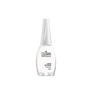 Esmalte Colorama Leite de Coco Cremoso 8ml – Branco Suave e Elegante