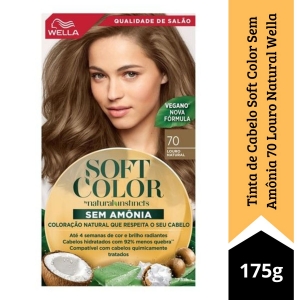 Tinta de Cabelo Soft Color Sem Amônia 70 Louro Natural Wella