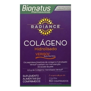 Suplemento Radiance Colágeno Hidrolisado com 60 Comprimidos Sabor:Sem Sabor
