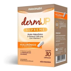 DermUP Supreme Hialurônico + D-Pantenol 30 Cápsula Maxinutri Sabor:Sem Sabor