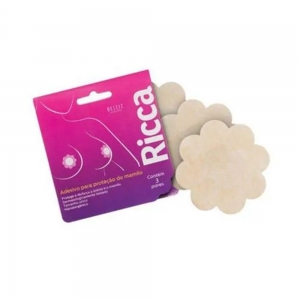 Adesivos Descartáveis para Proteção dos Mamilos Ricca – 3 Pares (6 Unidades)