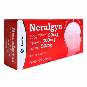 Neralgyn 30mg + 300mg + 30mg frasco com 20 drágeas
