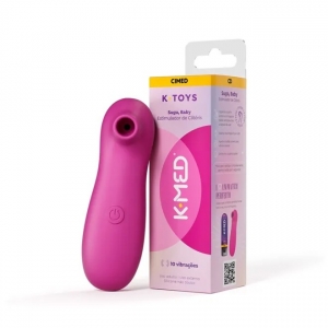 Estimulador de Clitóris Suga, Baby K-Med K-Toys – Prazer com Tecnologia de Sucção