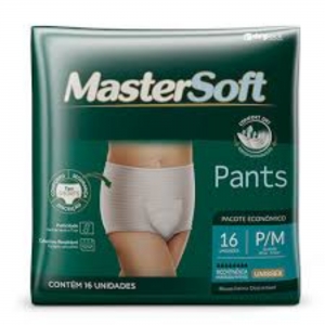 Mastersoft Pants Econômica P/M – Roupa Íntima Descartável Unissex, 16 Unidades